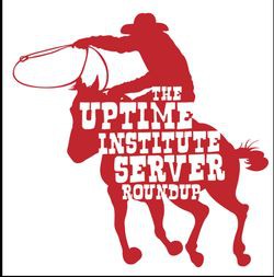 Реклама конкурса Uptime Server Roundup оформлена в стиле классического вестерна